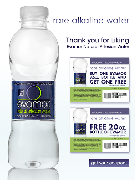 Free Bottle of Evamor Natural Artisan Water