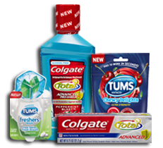 Free Colgate and Tums Samples