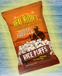 Free Bag of Real McCoys Baked Vermont White Cheddar Rice Puffs 