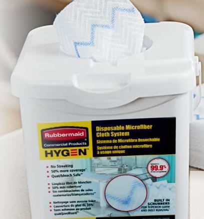 Free Rubbermaid Hygen Disposable Microfiber Sample Kit