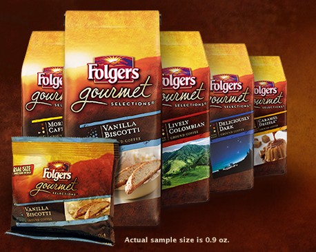 Free Sample of Folgers Gourmet Selections Vanilla Biscotti flavored Coffee