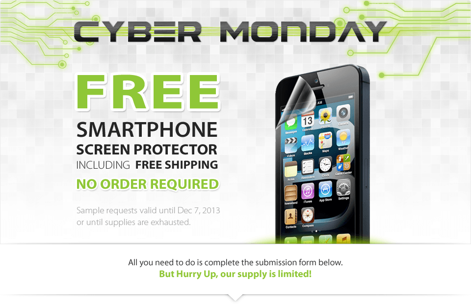 Free Smartphone Screen Protector
