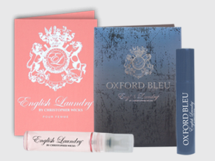 Free Oxford Bleu or English Rose Fragrance Sample by English Laundry