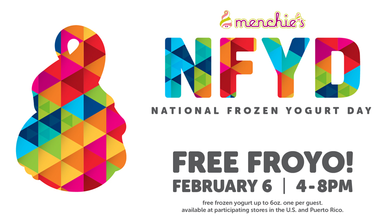 Free Frozen Yogurt At Menchies on 2/6