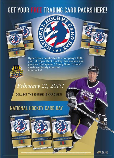 Free Pack of Upper Deck Hockey Cards on 2/21