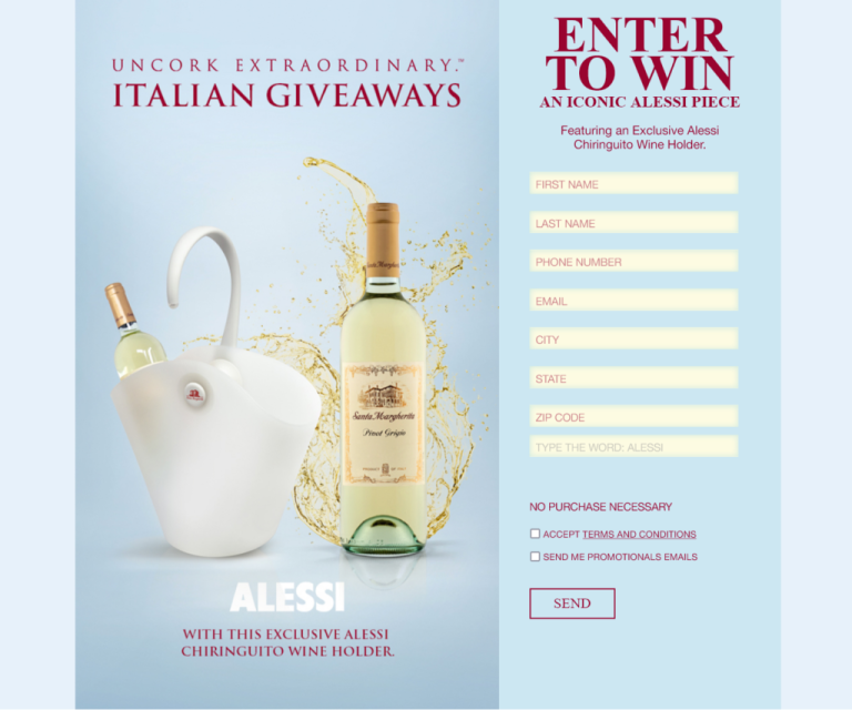 Santa Margherita Wine Holder Giveaway