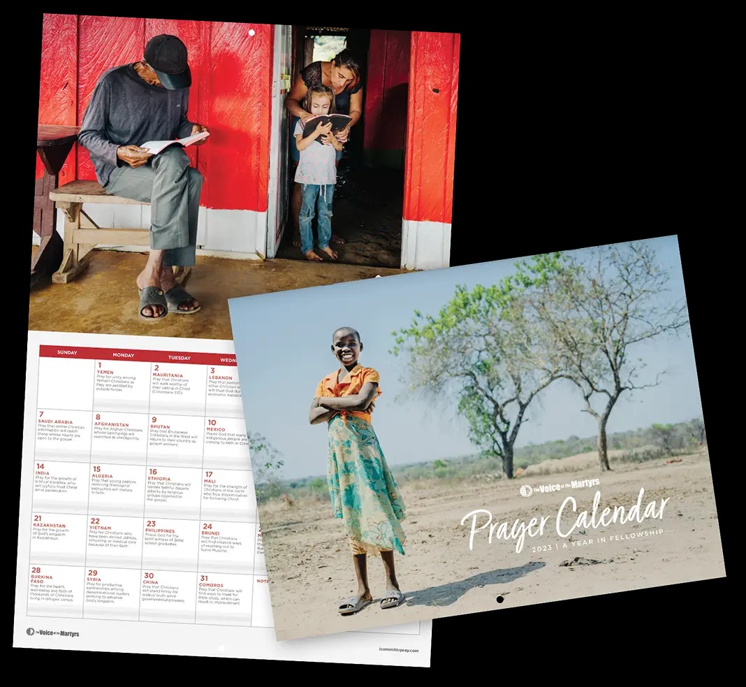 Free 2023 Voice of the Martyrs Prayer Calendar